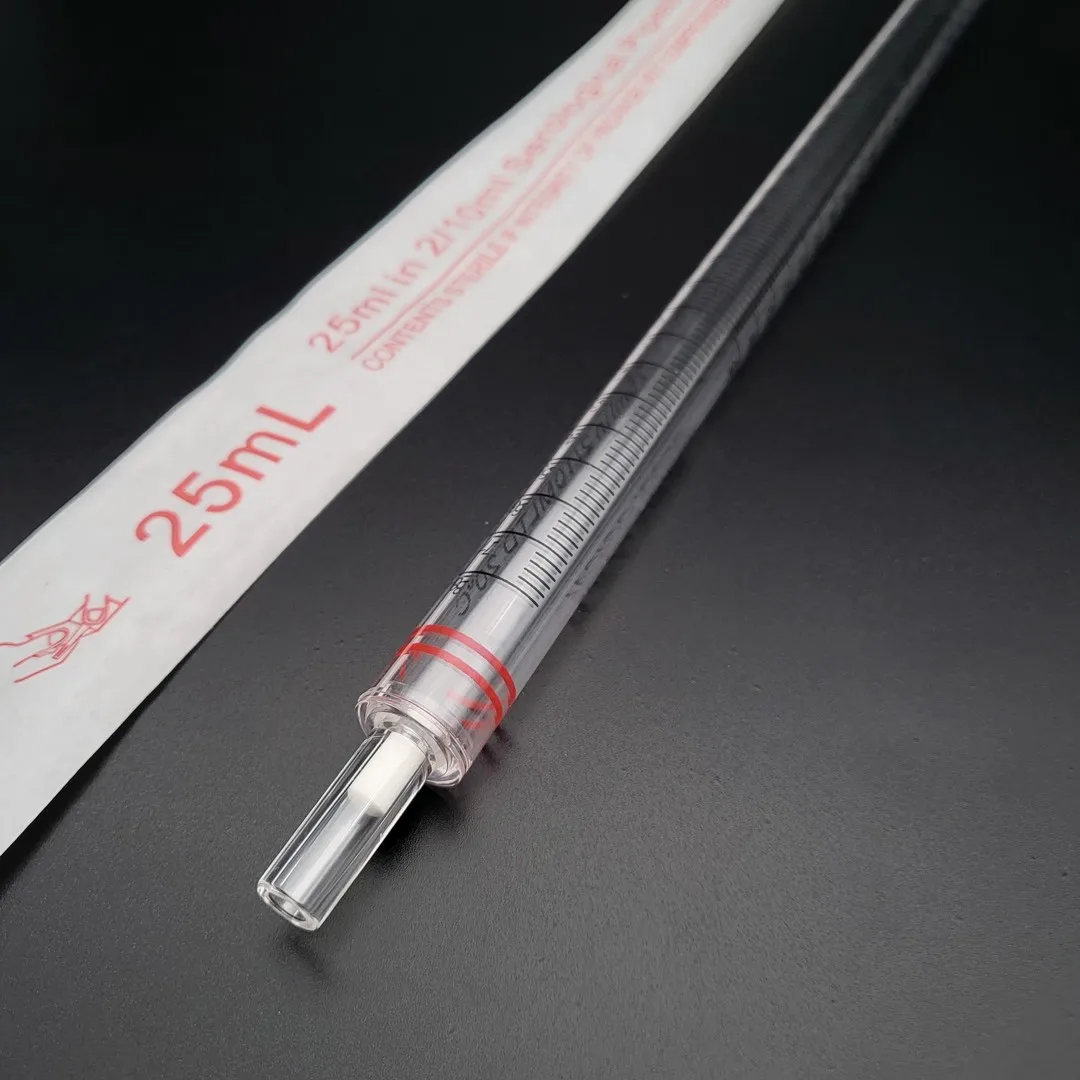 Disposable Sterile Serological Pipet Plastic Serological Pipette 25ml