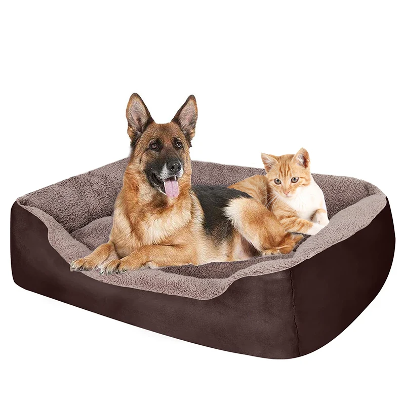 2024 Hot dog products small cat pet sleeping fluffy anti anxiety dog couch sofa bed