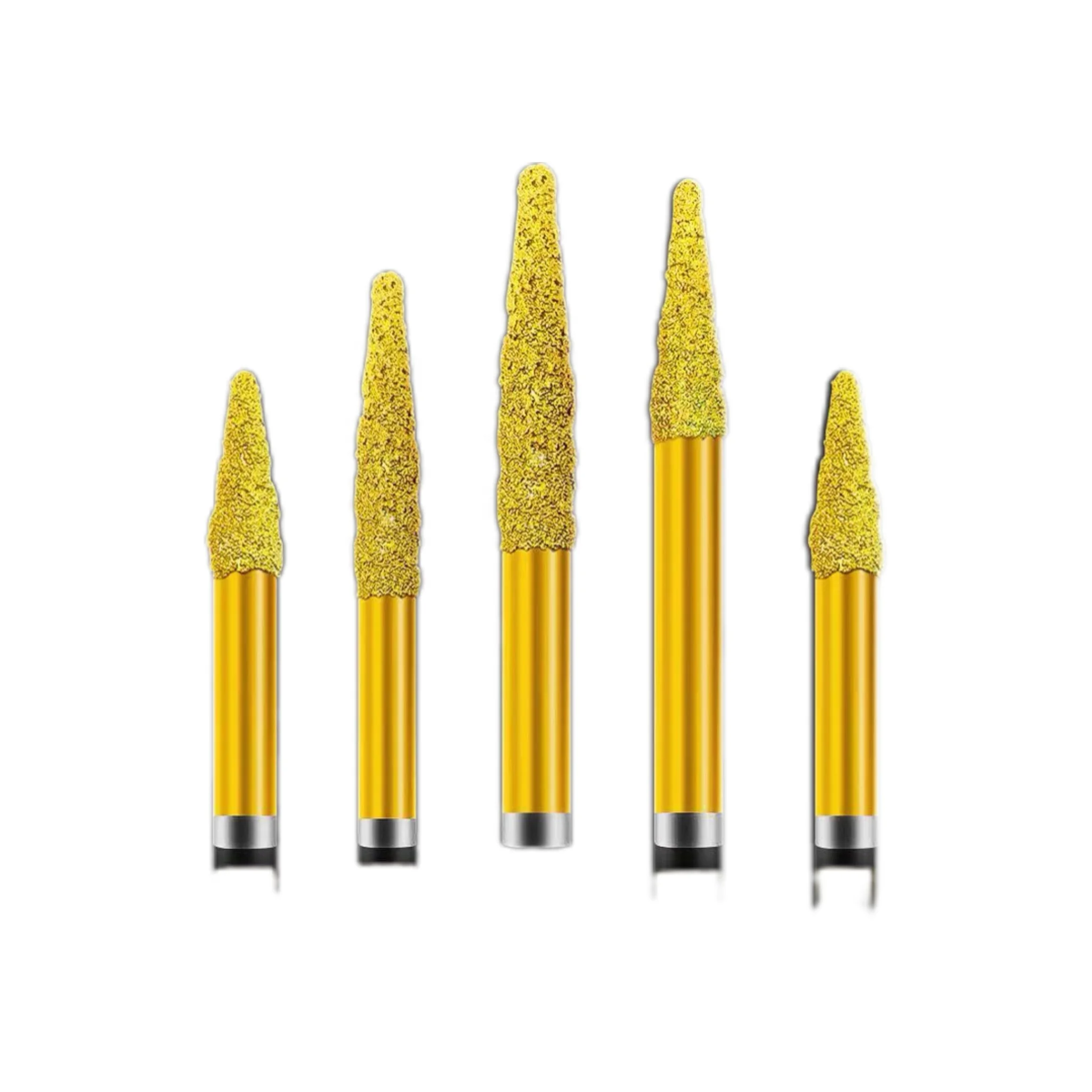 Factory Price Brazed Cladding Engraving Tool CNC Milling Cutter Wear-Resistant Diamond Router Bit for Granite Relief Cutter
