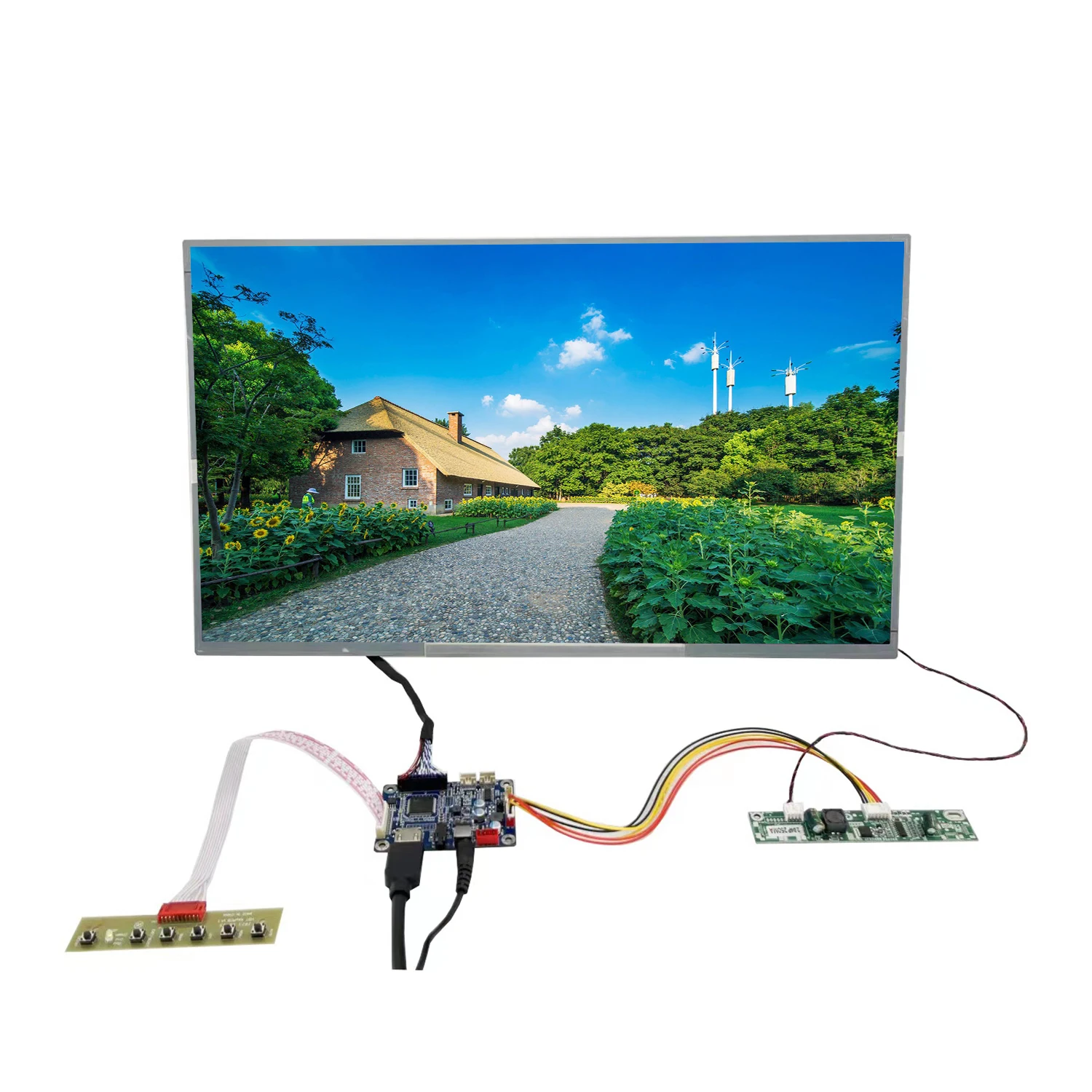 Промышленный AUO 21.5 дюймовый TFT LCD дисплей G215HVN01.3 1920(RGB)*1080 1000 Нит 50K Часов TCO 5.1 Соответствующий  