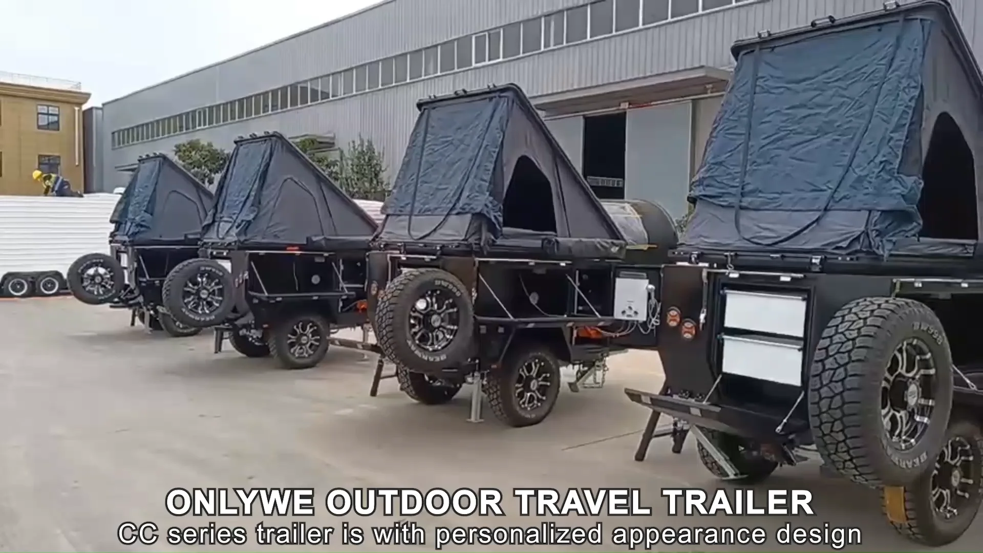 Onlywe Offroad Folding Camper Trailer Rv Caravan Pop Up Camping Travel