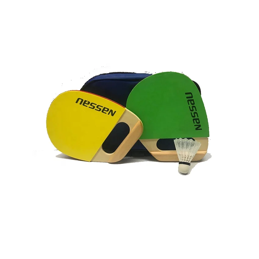 Ракетка ракетка для пляжа летние игрушки и тенниса ракетки мячей на заказ уличных игр Экологичная деревянная цветная коробка