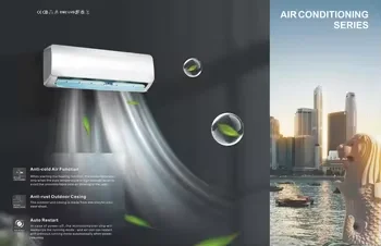 ZERO Wall Mounted Mini Split Air Conditioner 9000-24000 BTU Smart WiFi Energy Saving Self-Cleaning for Household & Hotel Use