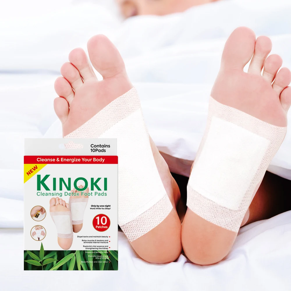 Best Price Custom Deep Cleansing Kinoki Foot Pads Relieve Stress & Improve Sleep Wood Bamboo Detox Foot Pads