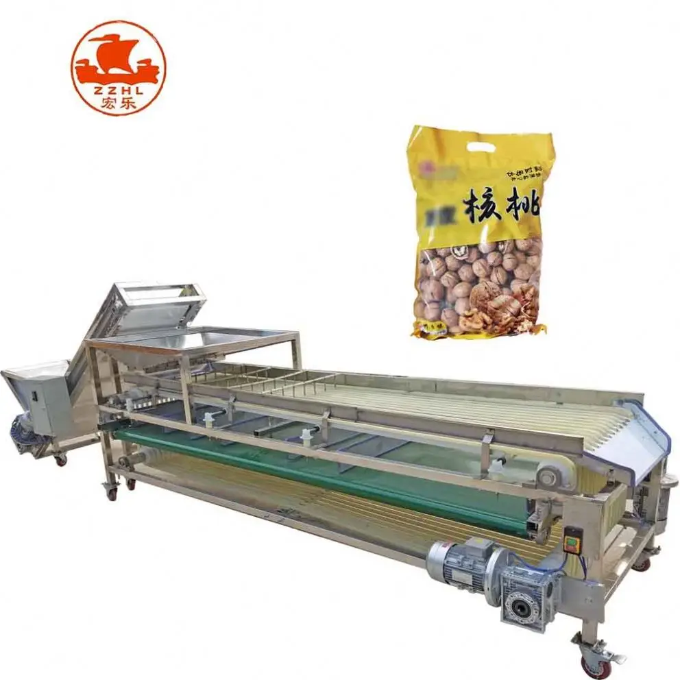 Macchina Professionale per la Classificazione di Agrumi, Patate e Frutta Roller Sorter per Noci