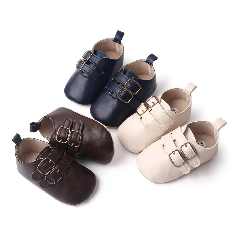 Wholesale Soft Leather PU Toddler Baby Infant Girl Shoes in Bulk 2023