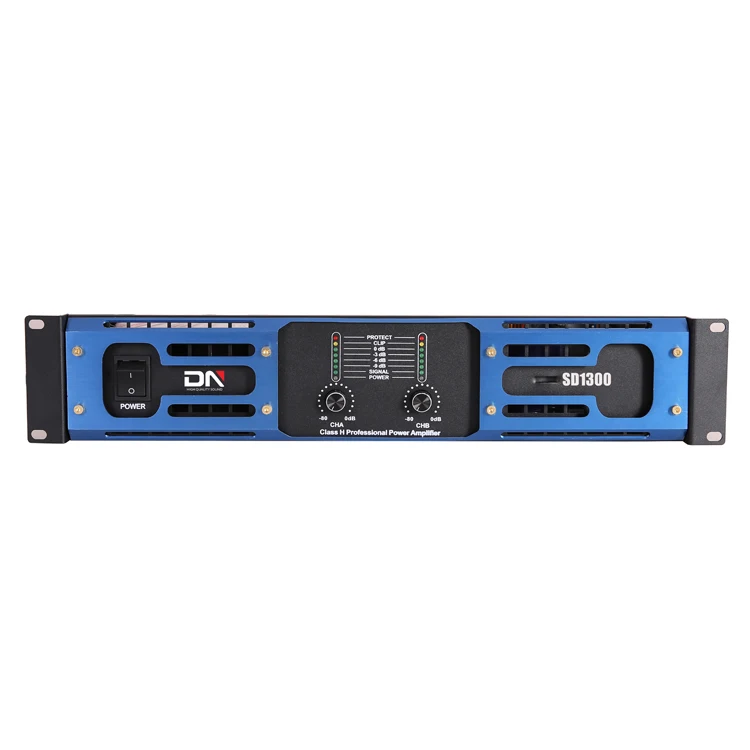 2U 2 Two Channel Class D 2500w 2600w 1300w Sound System Amplifier Height Speaker Power Ati Pro Amplifier