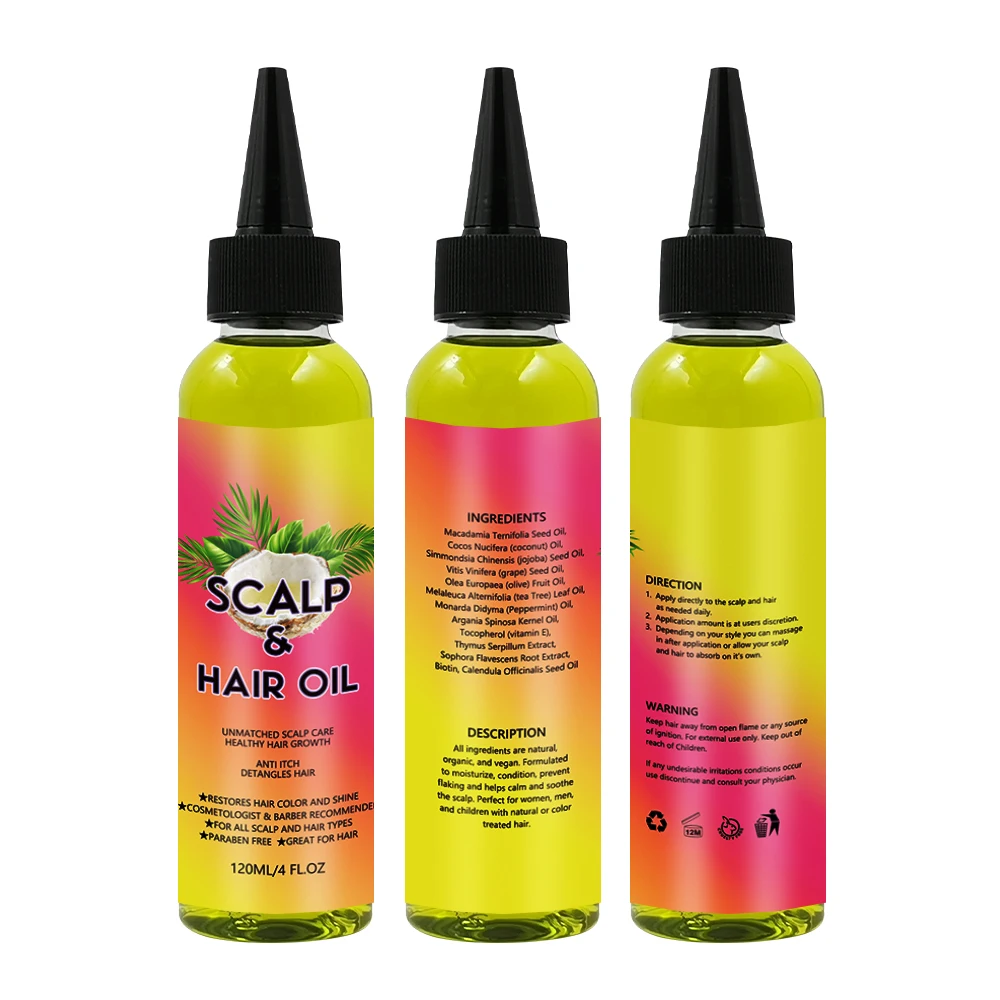 Own Logo 120ml Restore Scalp Hair Care Nourishing Oil Anti Itch Scalp