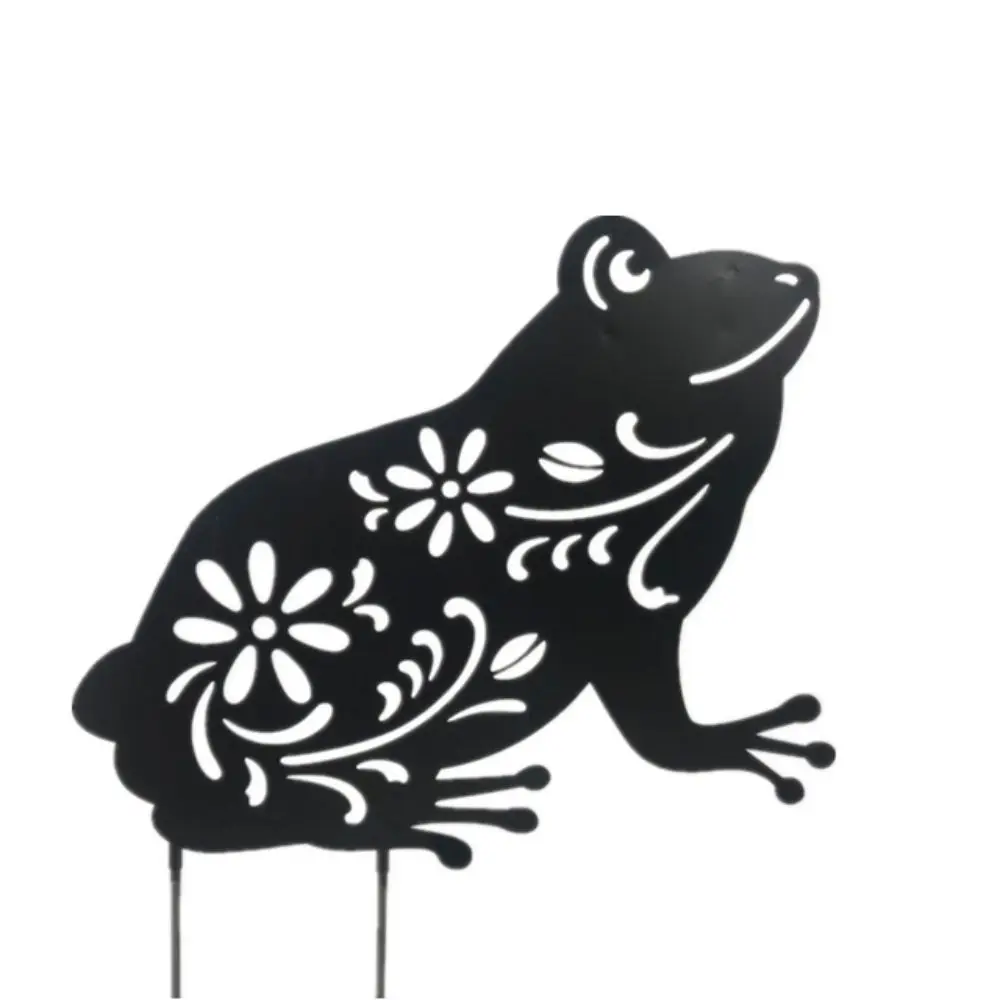 Custom Creative Outdoor Metal Garden Decor Lacquer Hollowed Out Animal