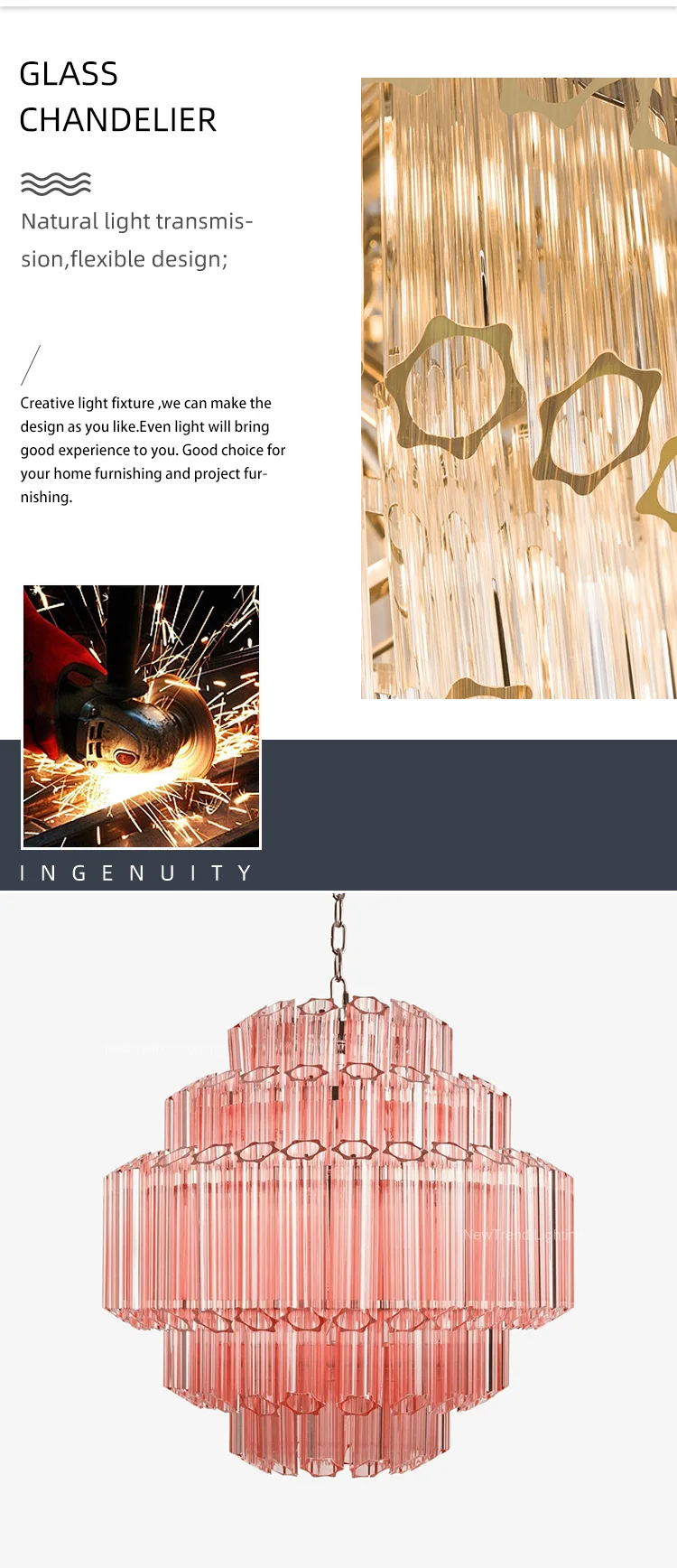 cpl 452 large custom murano glass chandelier  high ceiling decorative art lighting for hotel  villa project-1