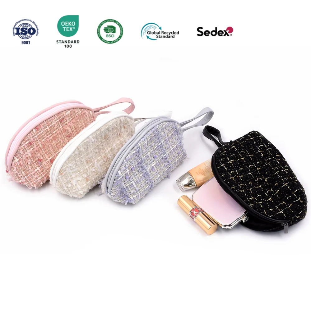 Hot Sell OEM Customizable Size Korean Version Zipper Cosmetic Bag Luxury High Quality Large Capacity Cosmetic Bags for Women