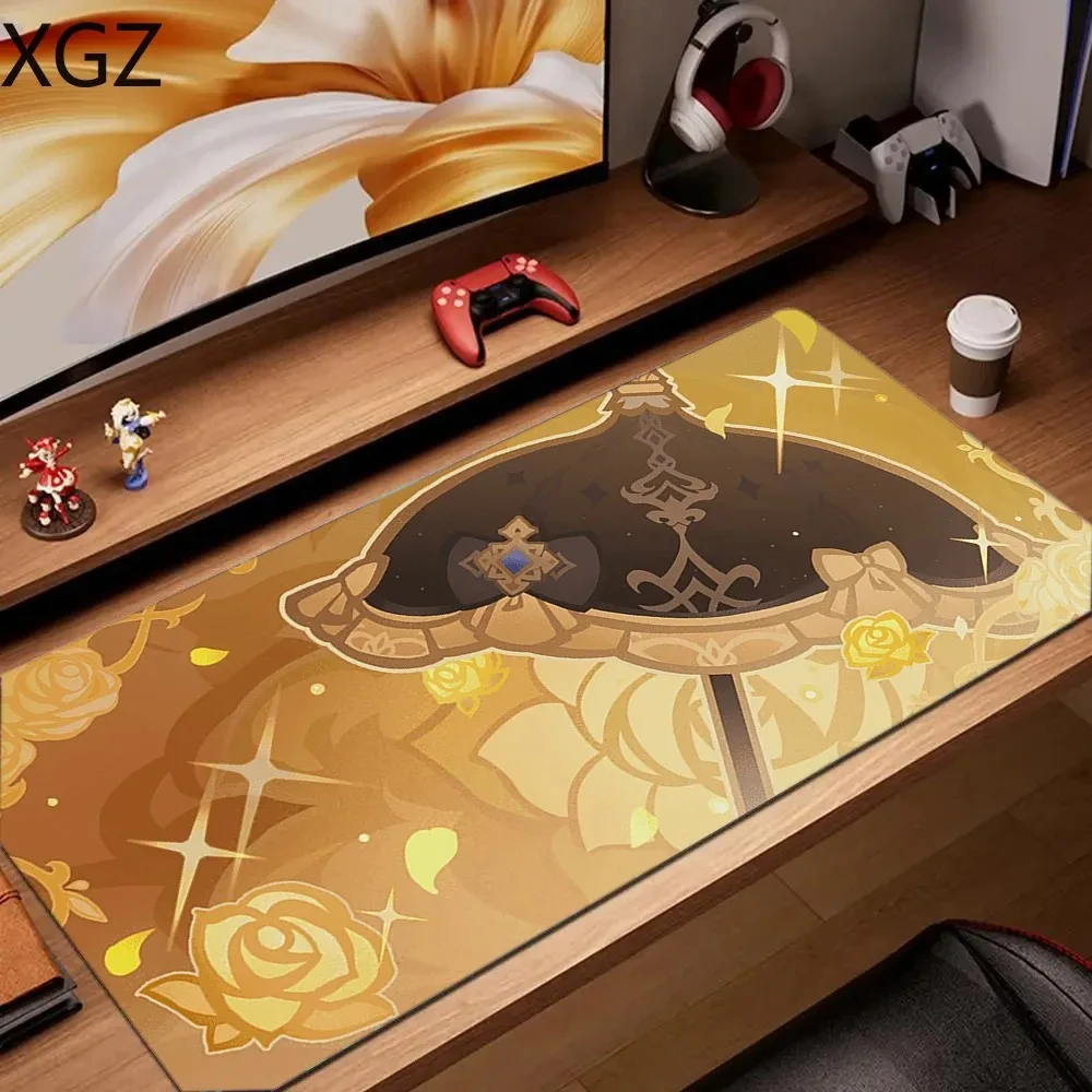 Genshin Impact Character Pattern Stylish Cool PC Gaming Mouse Pads Gamer Mats Teclado Pa aperçu 43
