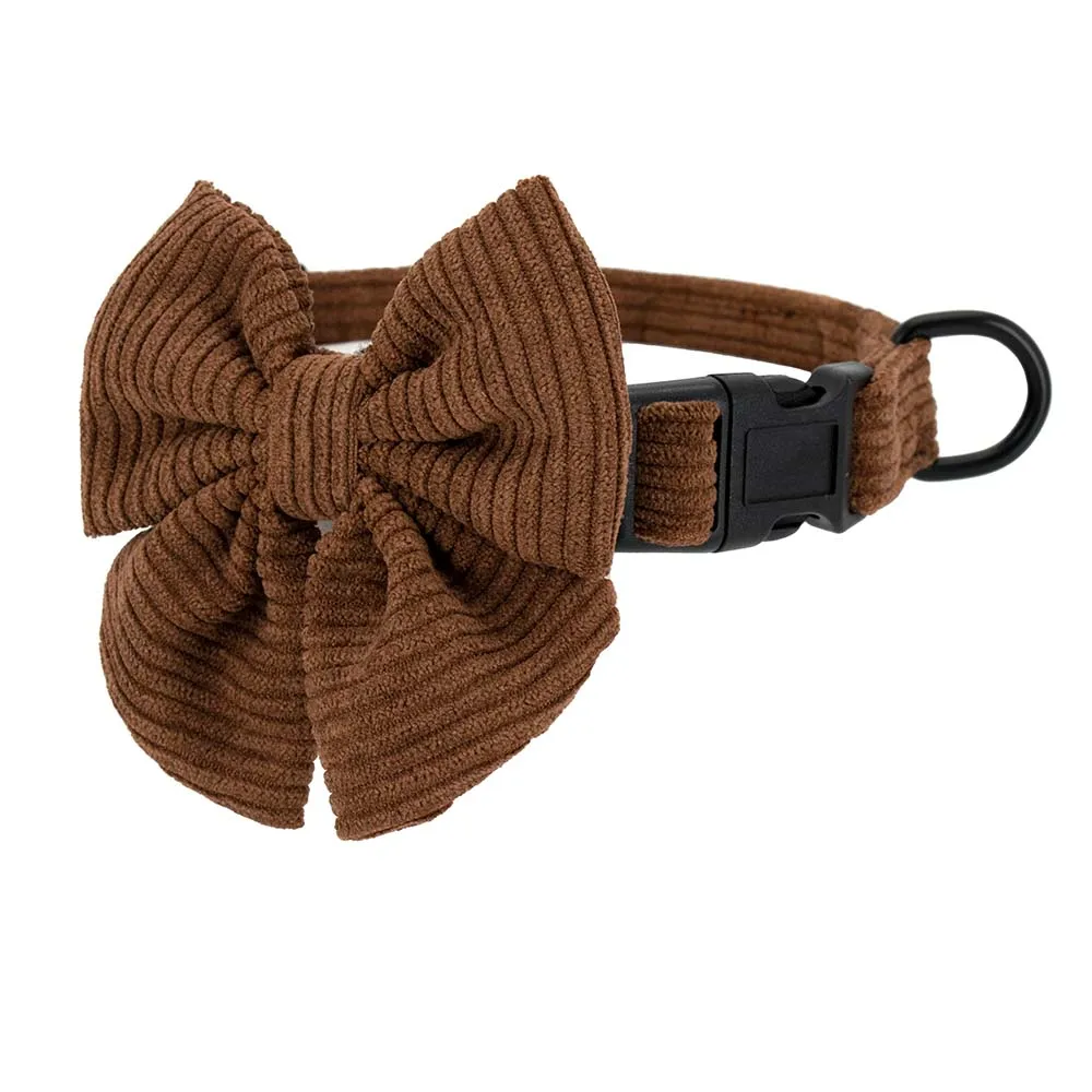 Luxury Corduroy Dog Harness Set Adjustable Dog Tactical Harness