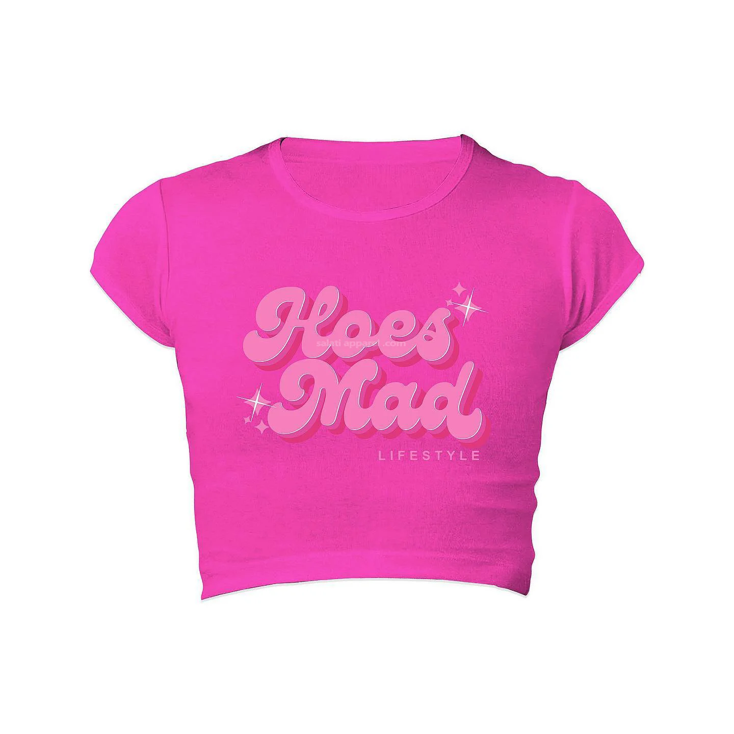 Screen Print Fitted Slim Fit T-shirts Custom Summer T Shirts Crew Neck 100% Cotton Streetwear Crop Tops Tshirts for Women gallery 3