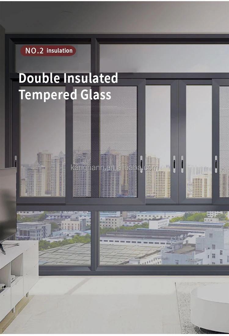 Simple Design Aluminum Sliding Window Simple Design Powder Coated ...