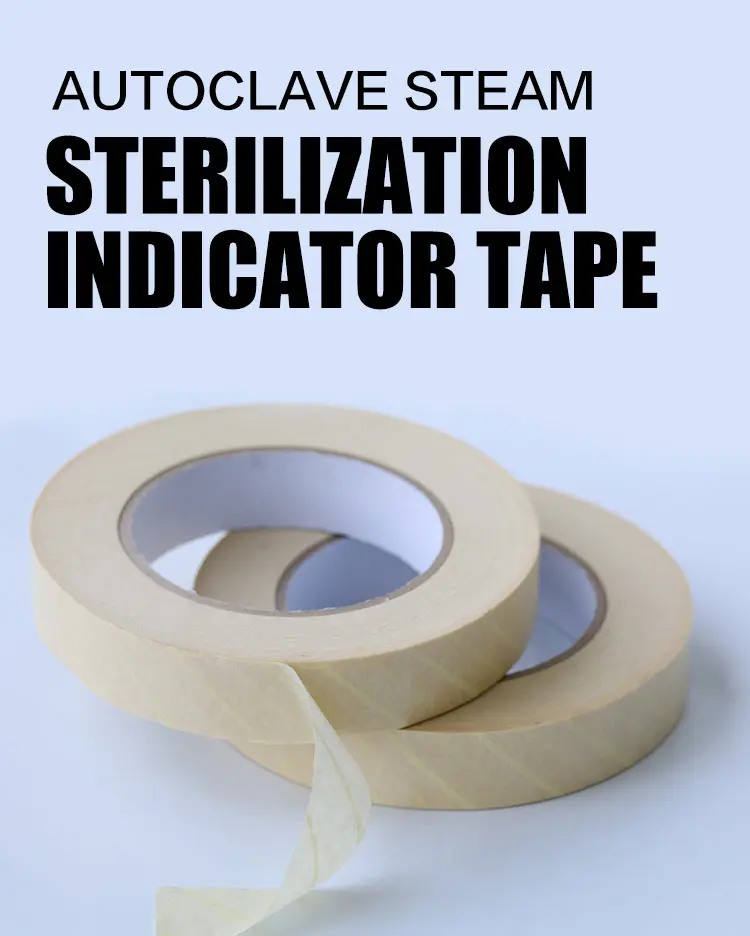 Hotselling Product Autoclave Tape Steam Indicator Tape Sterilization Indicator Tape 25mm*50m