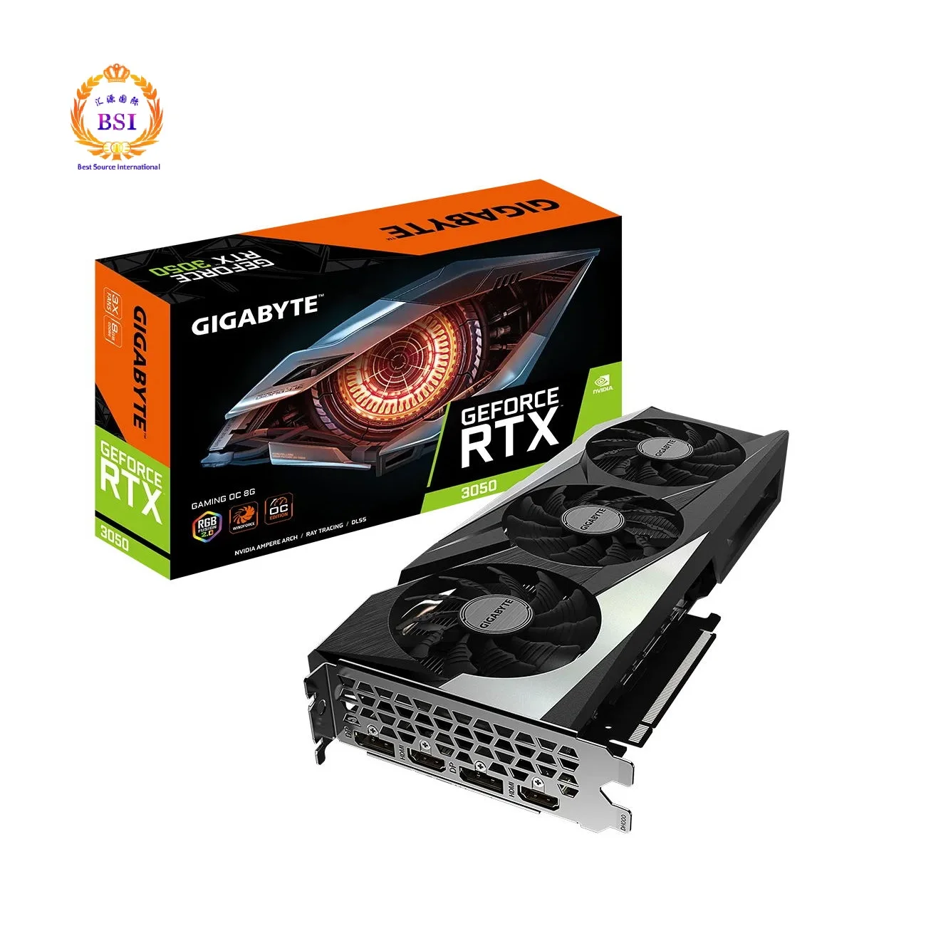 Giga RTX3050 8GB GDDR6 Graphics Card for Gaming Performance