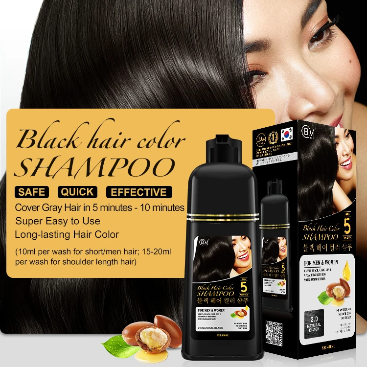 Hot Selling Permanent Hair Colour Hair Dye Color Shampoo For White Hair