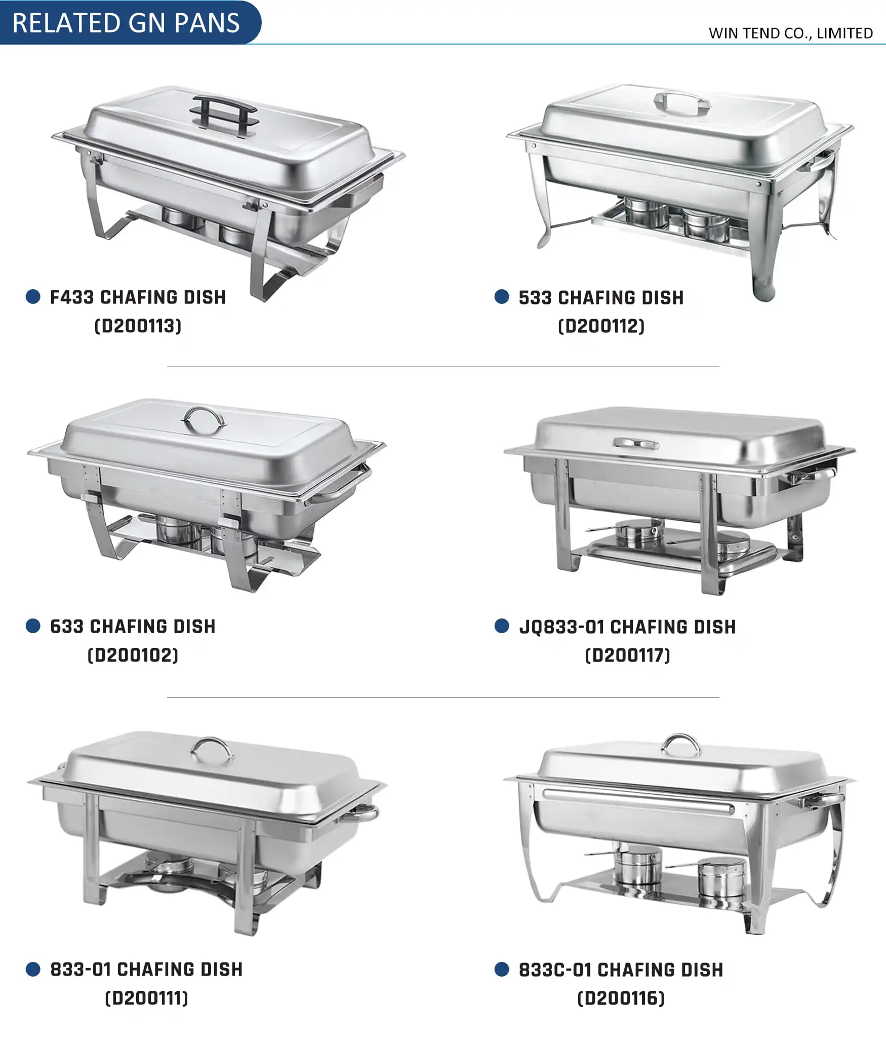 Hotel Chafing Dish Buffet Set Stainless Steel Supply Chefing Dish Food