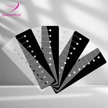 Multi Holes Heat Shield Guards for Hair Extension, Fusion Keratin Glue Protector Shield Spacers Templates for Extensions Bonding