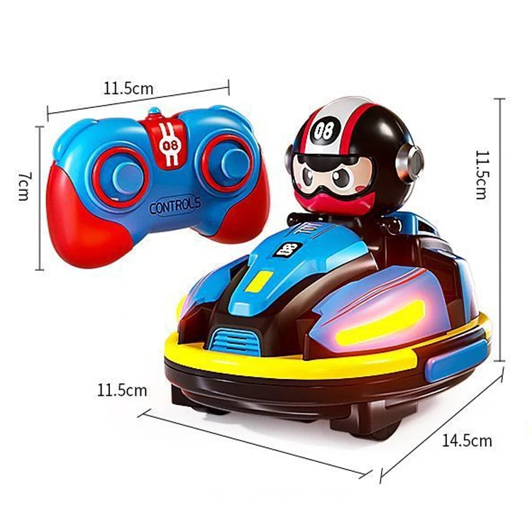 Remote Control Car for Two Toddler RC Bumper Car Stunt RC Battle Cars with Bounce Driver