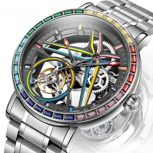 OEM New Waterproof Luminous Men's Mechanical Watch rainbow Series Stainless Steel Watches