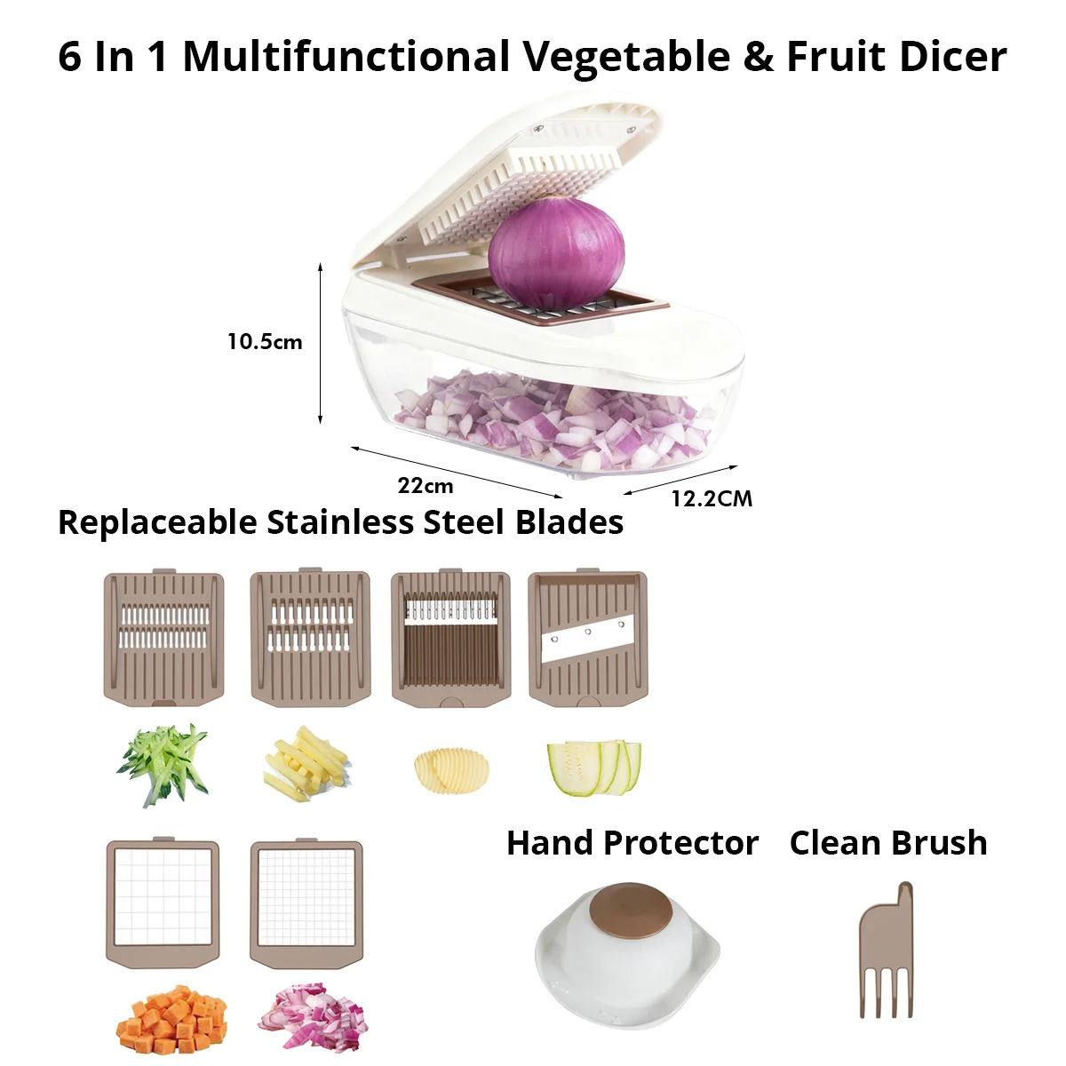 WOKA Kitchen Accessories Hot Sale Vegetable Slicer Food Processor Veggie Chopper Grater aperçu 2