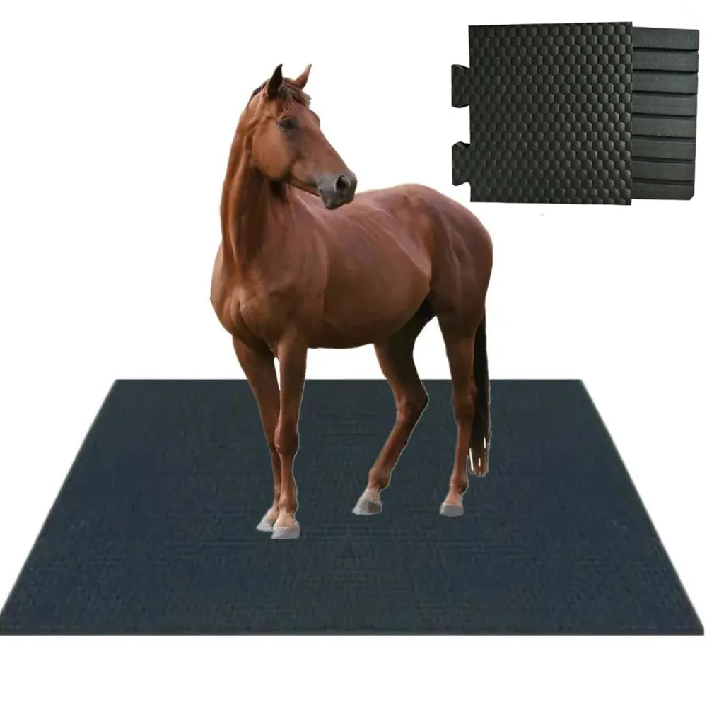 4x6 Ft Horse Stall Mat - Lightweight Felt Floor Mat, Cuttable & Water Absorbent For Stables