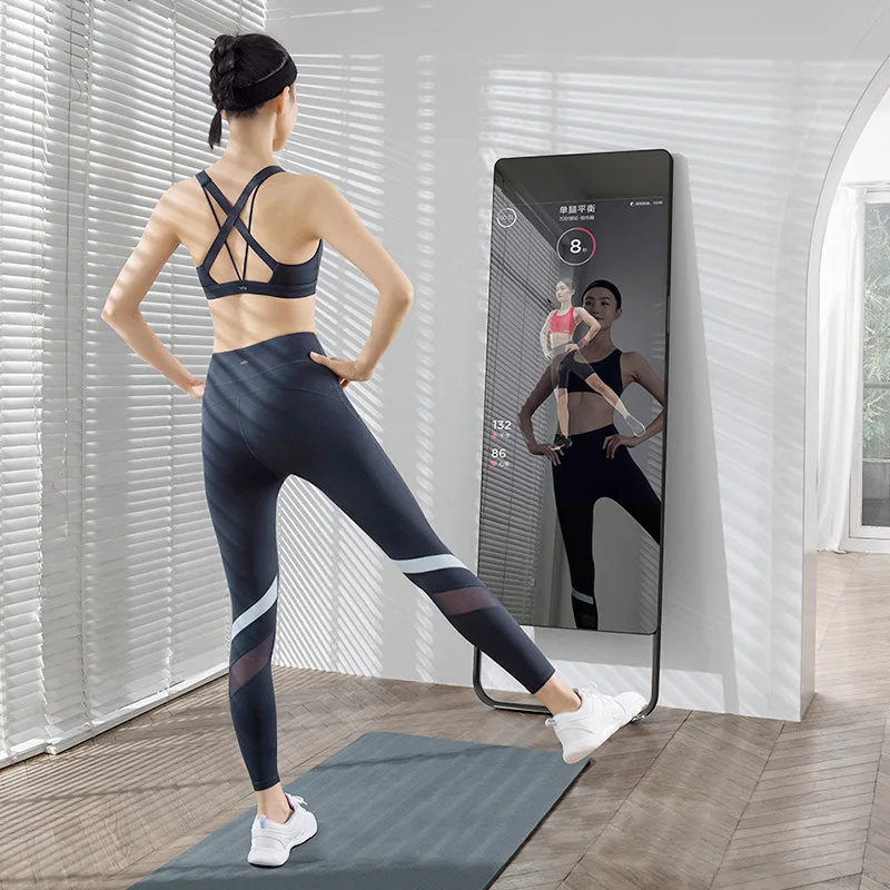 Custom 43-Inch Smart Magic Mirror LCD Digital Signage Interactive Exercise Fitness Smart Display Mirror Kiosk