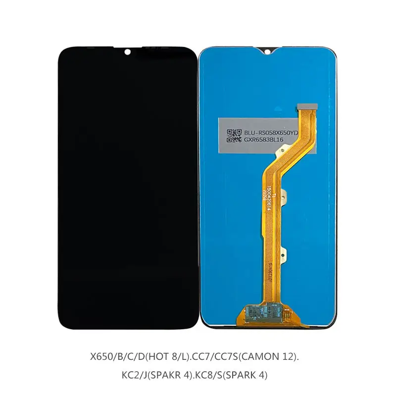 Mobile Phone lcds  for Tecno Spark Go 2023 BF7 POP7 Pro X6516   Mobile Phone LCDS Touch Screen Display  For X6516