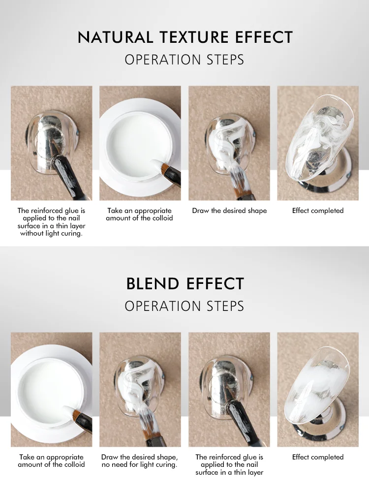 product vinimay new arrival diffusion gel black white pearl white three color air blooming gel matching reinforce base coat for nail art-7