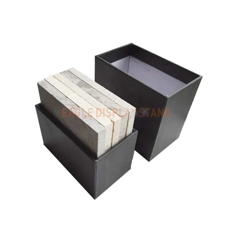 Sample Display Box for Quartz Stone Tile Unique Box Design for Showcase Display Racks