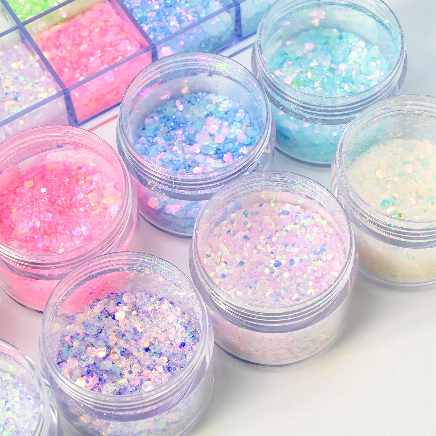 In Stock Best Selling Chunky Cosmetic Glitter Festival Shimmer Powder ...