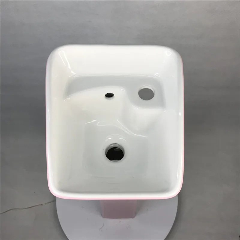 Pink Bathroom Lavabo Small Bathroom Ceramic Wash Hand Basin Pedestal Sinks
