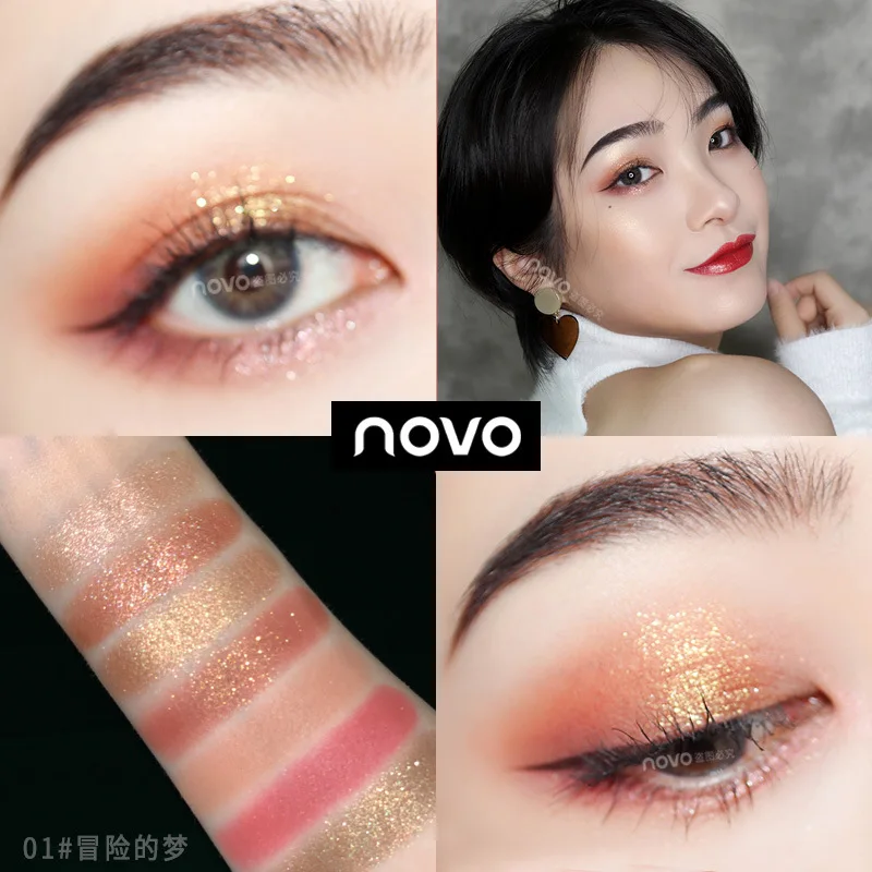 Новинка 2020, трендовые тени для век с пигментом, бархатные, градиентные, двухцветные, для ленивых, палитра теней для век, для студенческих модификаций, тени для век