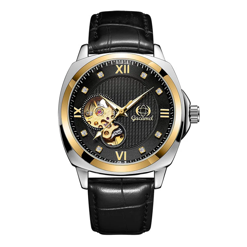 gucamel mechanical watches for men skeleton Alibaba