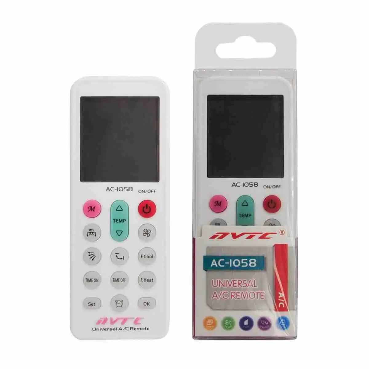 LCD Universal Air Conditioner Remote Control AC-1058