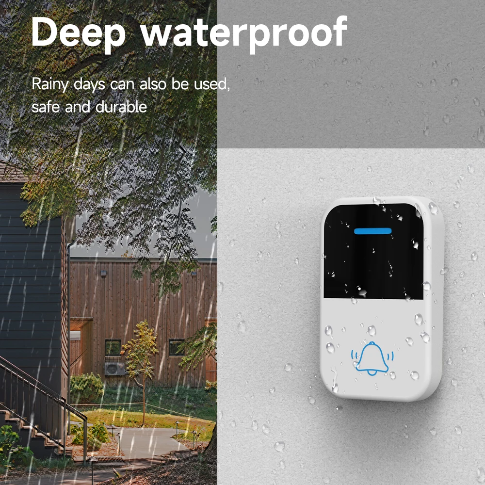 Acrylic Ring Doorbell Water Resistant Ring Doorbell Waterproof