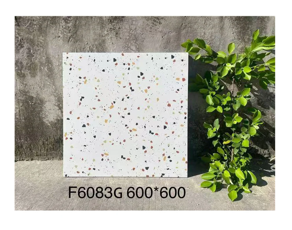 モダンな素朴な30*30 60 * 60cmテラゾタイルセラミックレンガ