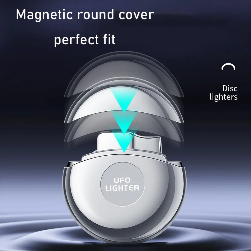 Flying Saucer Appearance Torch Lighter Red Flame Custom logo Lighter UFO Shape Design Lighter