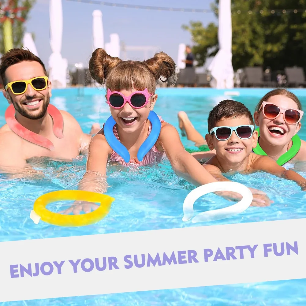 Reusable Neck Cooler Neck Cooling Tube for Summer Outdoor Indoor Cooling and Heat Dissipation Wearable Cooling Neck Wrap