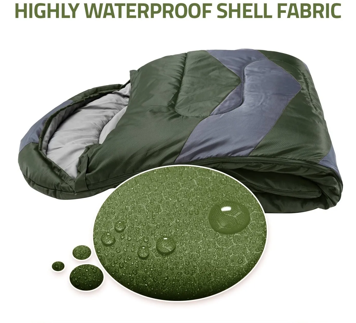 Woqi Outdoor sleeping bag outdoor camping 190T polyester 300g/200g cotton waterproof sleeping bag