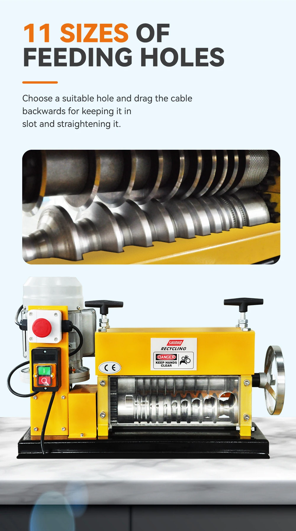 Shinho S35b Home Using Electric Scrap Copper Cutter Stripper Machine