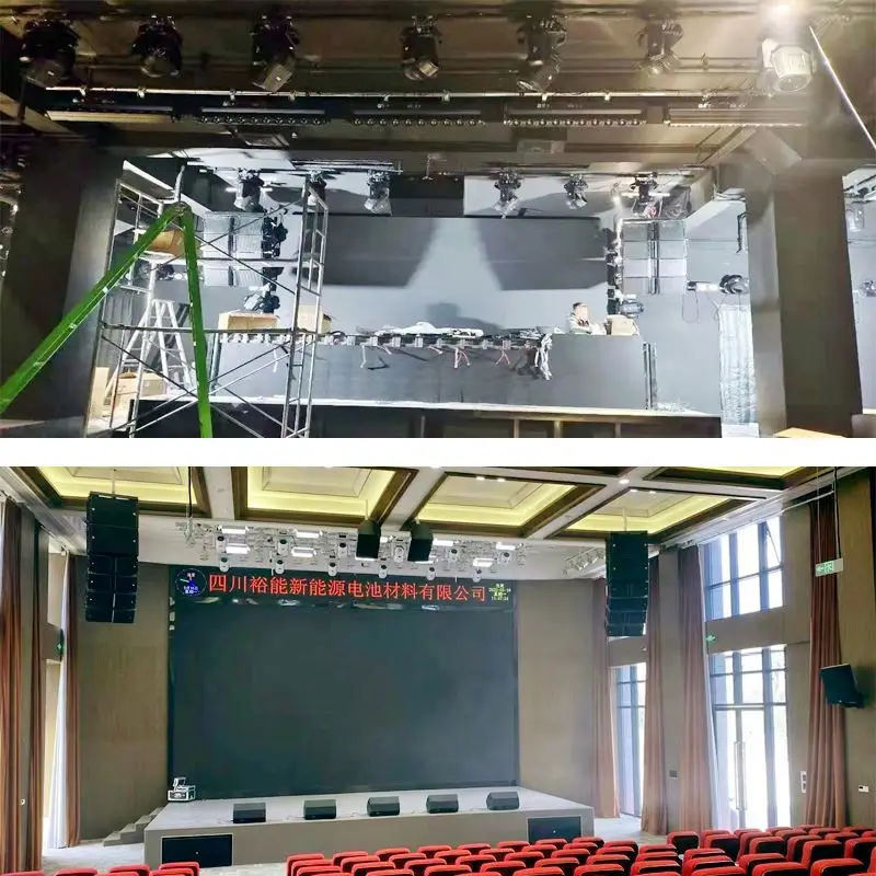 Dual 10 Inchtprofessional Audio Sound System  Line Array Speaker Passive for Outdoor Events