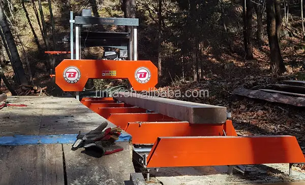 Forestry Machine Automatic Horizontal Log Sawmill / Mini Wood Cutter ...