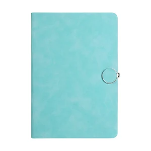 A5 PU Leather Diary Hard Cover Notebook with Round Magnetic Buckle  for Students Waterproof Customizable LOGO