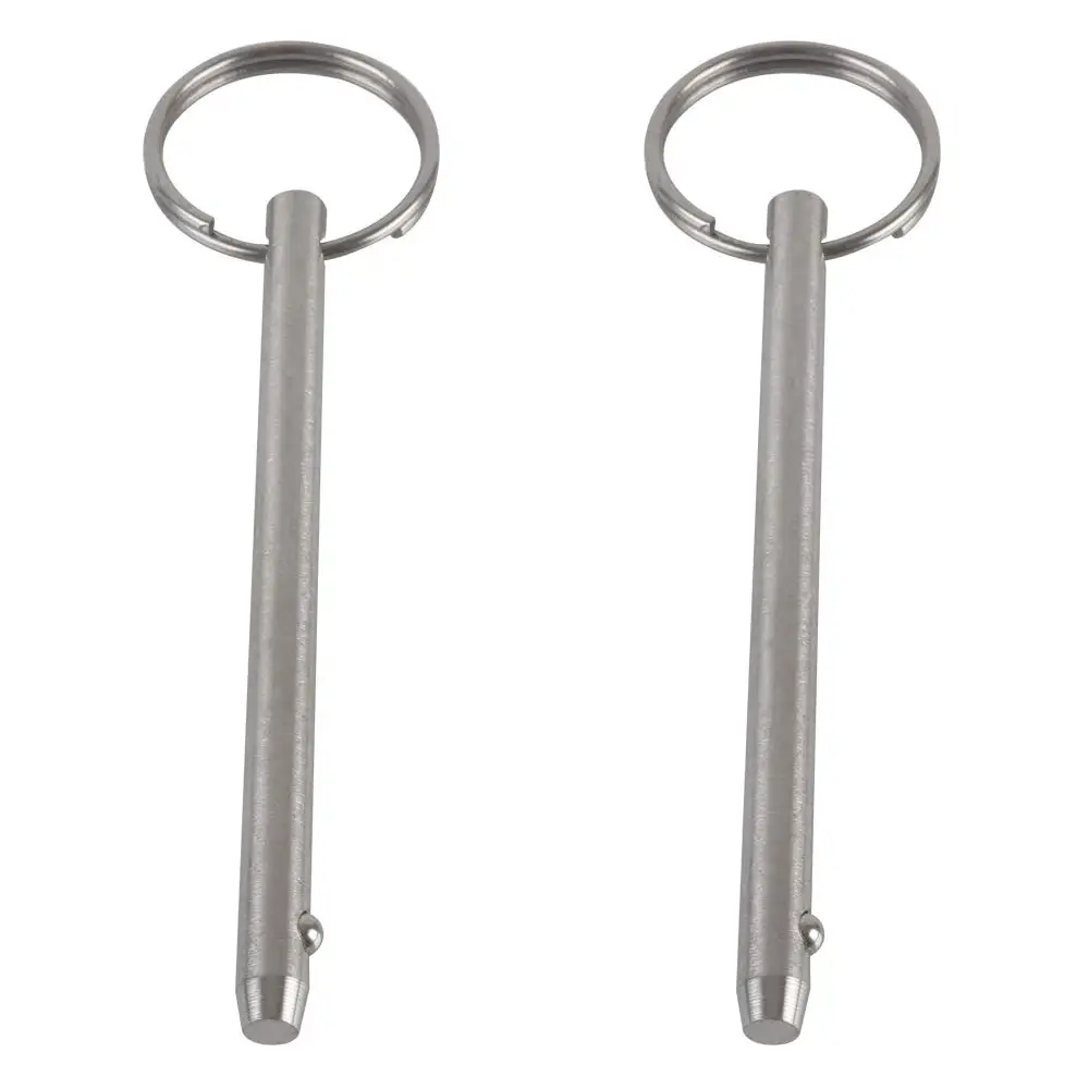 YXQ 2-Pack Quick Release Pins - 1/4" Diameter, 3" Length, 316 Stainless Steel For Marine & Boating - View #9