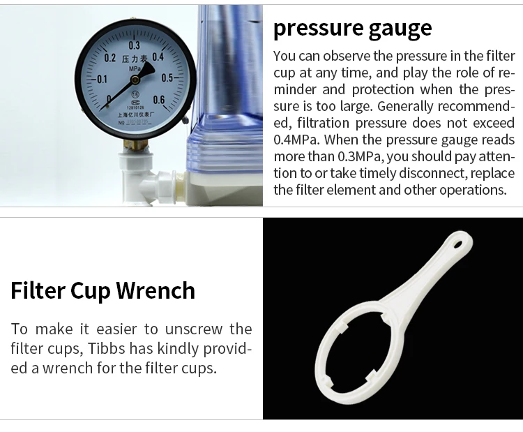 5 Inch 2 Stages Wine Alcohol Fruit Juice Filter - Dibosh