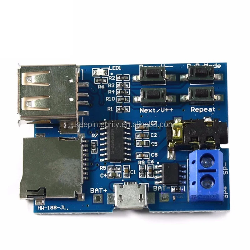 Power Driver Modules MP3 Lossless Decoding Audio Decoder Module with TF ...
