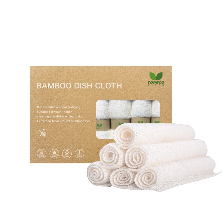 10 Pcs Kitchen Dish Cloths Set, Premiunm Bamboo Fiber Dishcloth